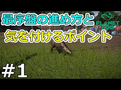 【Planet Zoo】序盤の進め方解説と気を付けるポイント【プラネットズー実況】理想の動物園を作る#1