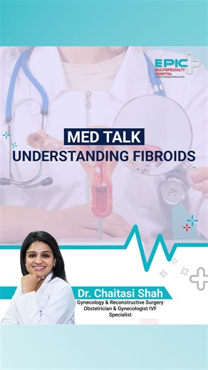 EPIC Multispecialty Hospital on Instagram: "Pelvic Pain or Severe Period Cramps? Uterine cysts such as fibroids and adenomyosis are common and can cause heavy pain, abdominal discomfort, and menstrual irregularities. While many women have fibroids, the size, location, and number determine whether treatment is needed. In this Med Talk, Dr. Chaitasi Shah, Obstetrician & Gynecologist at EPIC Multispecialty Hospital, explains the importance of proper examination and sonography. Not all cysts require