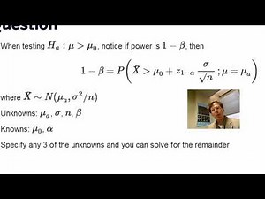 Statistical Inference, Notes on power Johns Hopkins University Coursera