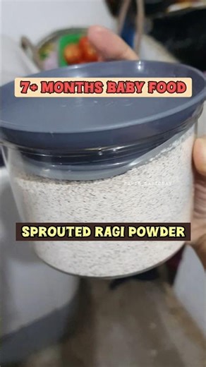 Homemade Sprouted Ragi Powder 🌱 | Healthy Baby & Family Food #shorts #pavis_daytoday