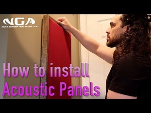 How to install NGA Custom Made Acoustic Panels