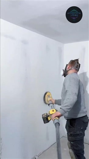 Efficiency at Its Peak: Mastering Dustless Drywall Sanding #oddlysatisfying