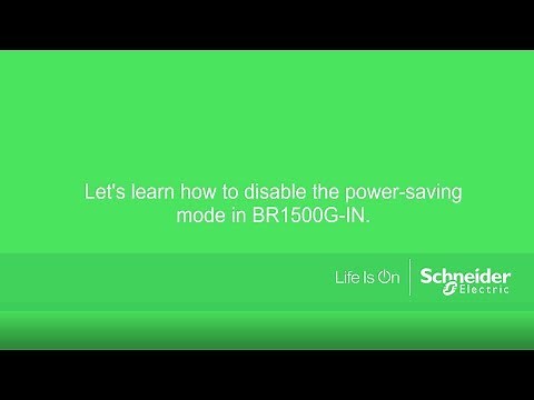 How to disable the power-saving mode in BR1500G-IN