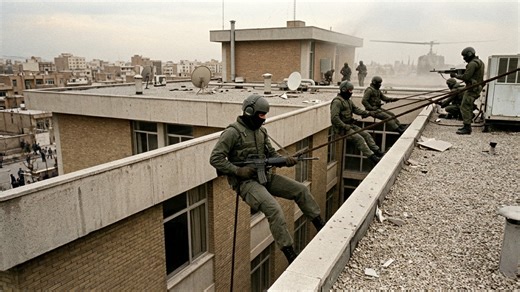 Iran hostage crisis turned deadly – elite commandos descended from the roof