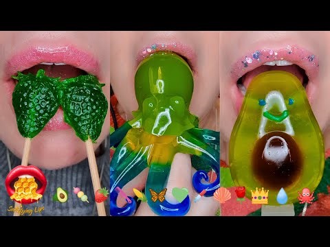 Satisfying ASMR EATING EMOJI FOOD CHALLENGE! Mukbang 먹방