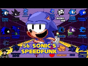 FNF - SpeedFunk / 56 Sonic's - Only Sonic's (Sonic the Hedgehog/Speedrun)