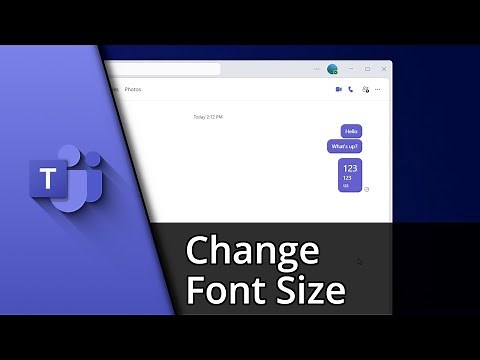 How to change font size in Teams ✅ Tutorial