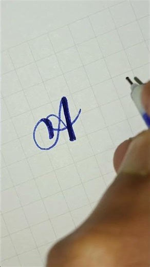 How To Write A In Cursive Handwriting #calligraphy #cursive