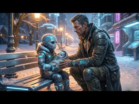 'Sir, My Little Sister Is Freezing…' Said The Alien Boy—The Veteran Wrapped Them And Took Them Home.