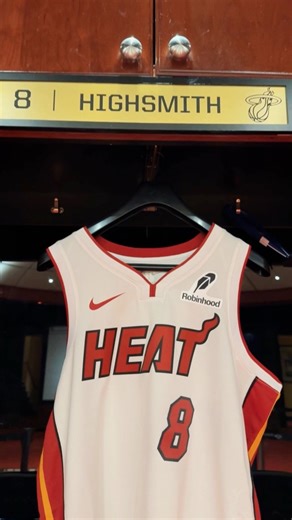 Fresh new name plate & number 🎱🔥 | Miami Heat