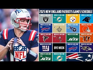 2025-26 New England Patriots NFL Schedule Revealed! Full Season Matchups & Times