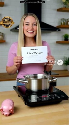 Longway Cruiser IC 2000 Watt Induction Cooktop with Auto Shut-Off & Over-Heat Protection With 8 Cook