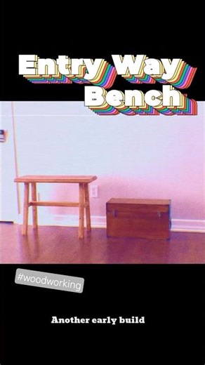 My First Entryway Bench | #woodworking #diy #furniture