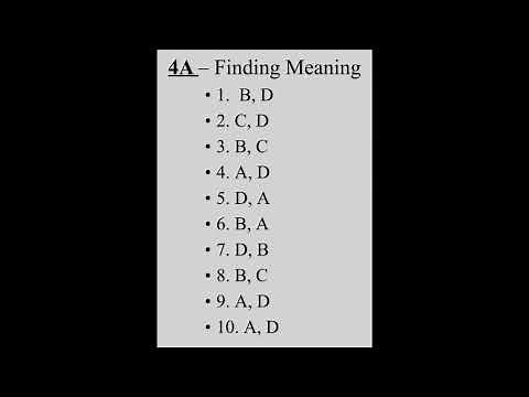 Wordly Wise Book 8 • Lesson 4 • A/B + C/D Answers