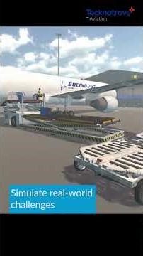 How Tecknotrove’s Cargo Loader Simulator Transforms Ground Handling Training. #avaition