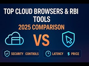 Top Cloud Browsers & Remote Browser Isolation Tools (2025 Comparison)