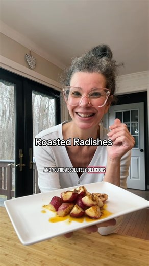 Iléna Tovia on Instagram: "The best Roasted Radishes recipe ever! #radish #recipe #cooking"