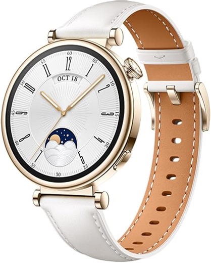 HUAWEI Watch GT 4 Smartwatch, Bis zu 14 Tage Batterielaufzeit, Kompatibel mit iOS und Android™, Herzfrequenzmessung, Sportuhr, SpO2 und GPS, +6 Monate erweiterte Garantie, 41MM, Weiß