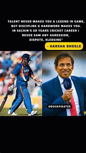 Talent vs Discipline 🐐 | Harsha Bhogle’s Powerful Words On Sachin Tendulkar #SachinTendulkar