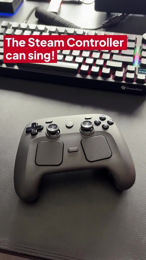 The Steam Controller can play songs through its haptic feedback #pcgamer #hapticfeedback #steamcontroller