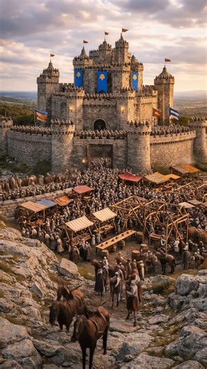 Building an Ancient Castle From the Ground Up | Medieval Construction #shorts #viral #renovation