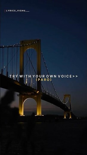 TRY WITH YOUR OWN VOICE ( PARO )