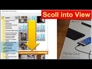 Windows App: Scroll Into View, Bring into View