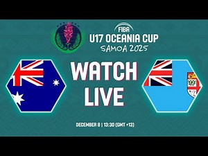 Group Phase | Australia v Fiji | Full Basketball Game | FIBA U17 Oceania Cup 2025