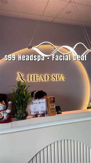 What’s what you get with our $99 Headspa Facial deals ❤️ This is your sign to book your appointment with us ✨ #aplusheadspa #nycheadspa #spadealsnyc #feburarydeals #queensspa