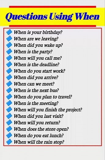 How to Use "When" Correctly in English Questions #english #spokenenglish