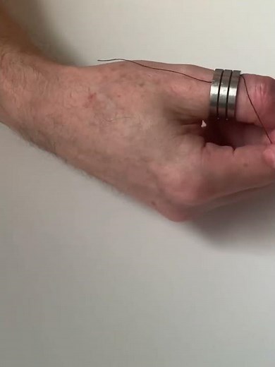 Remove ring from finger easily.
