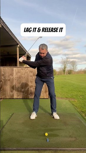 The secret to powerful golf shots? The Lag & Release move. #hitlonger #golfswing #golfdrills #power