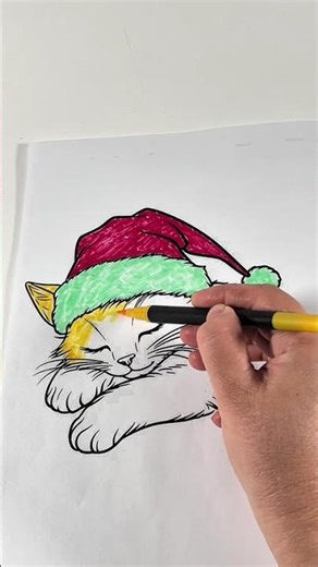 I will paint a cat today. #paperdiy #art #drawing #disney #cute