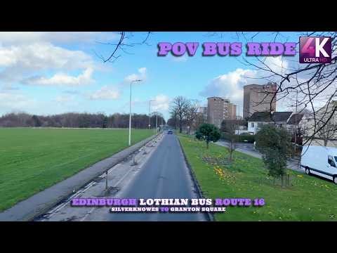 Edinburgh 4K Silverknowes to Granton Square | Scotland | Lothian Bus Route 16 | Bus Ride POV 4K