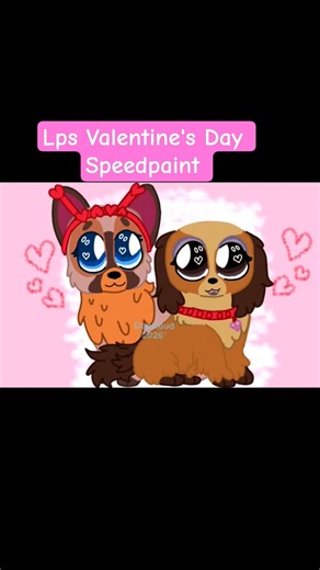 LPS Valentine's Day Speedpaint #smallyoutuber #digitalart #speedpaint #littestpetshop