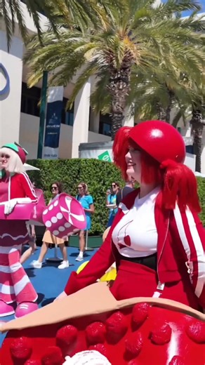 Sugar Rush Cosplay group from Wreck it Ralph at D23 Expo