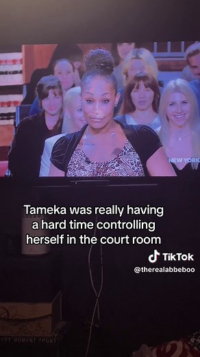 Anyway, Tameka’s counter claim was dismissed cause she couldnt control herself in Judge Judith’s court room. #judgejudy