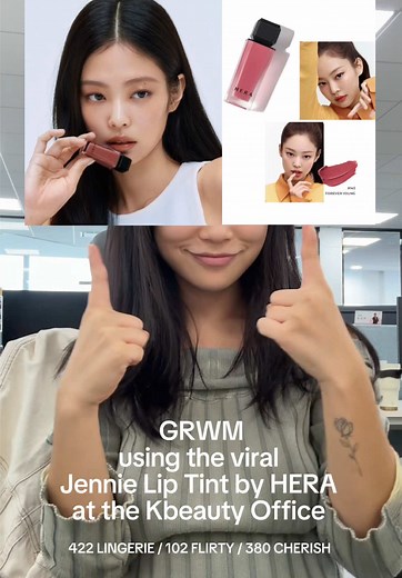 Pretty Girl Makeup Routine with Hera Lip Tint | Korean Beauty GRWM