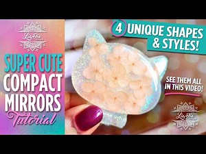 How to Make Cute DIY Resin Compact Mirrors. Fun and Easy! Epoxy Resin Tutorial.