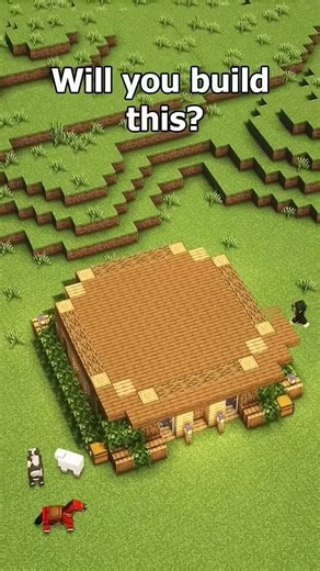 making minecraft wood house #minecraft