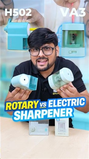 Electric vs Rotary 🔥 Sharpener Battle! #shorts #SYShorts 945