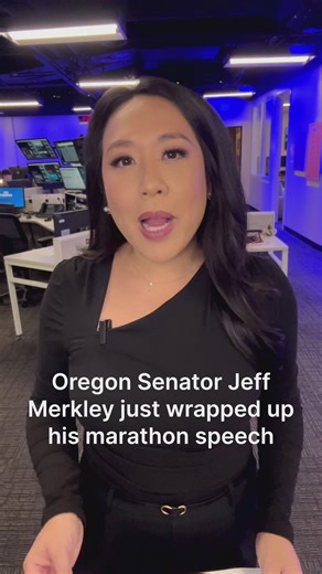 Oregon Sen. Jeff Merkley wraps up marathon speech