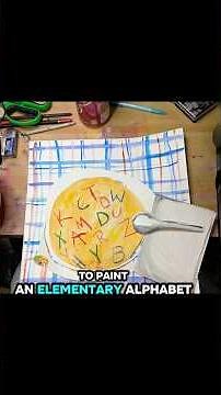 Elementary art project ideas: Alphabet Soup