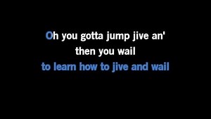 Karaoke Jump, Jive, An' Wail - Brian Setzer - CDG, MP4, KFN - Karaoke Version