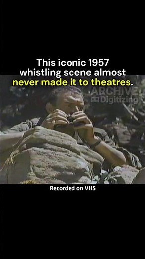 The Bridge on the River Kwai (1957) — The Iconic Whistling Scene Preserved From TBS! 📼📺 #shorts