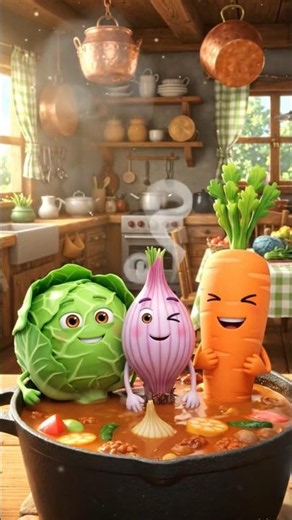 🥕 Pick Vegetables & Learn Their Names | Harvest Stew Song #cocomelon #toddlerlearning #shorts