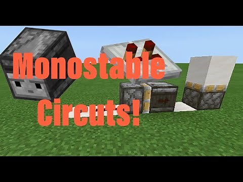 EVERY *MONOSTABLE* CIRCUIT: Rising Edge/Falling Edge/Dual Edge- Minecraft Bedrock 1.16 Nether Update