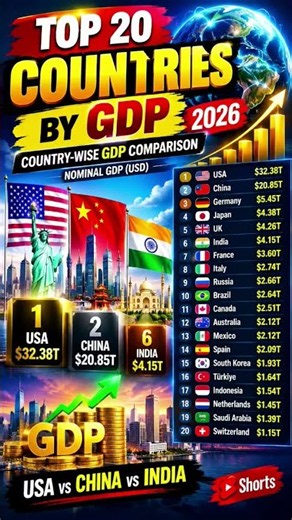 TOP 20 COUNTRIES BY GDP — 2026 #2026
