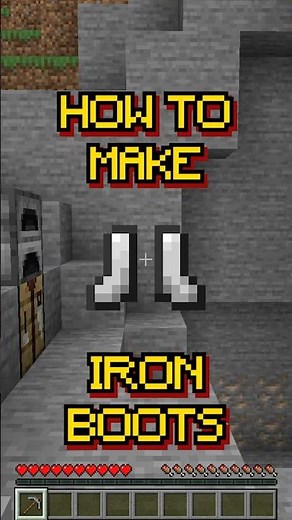 #shorts Minecraft: How to make Iron Boots