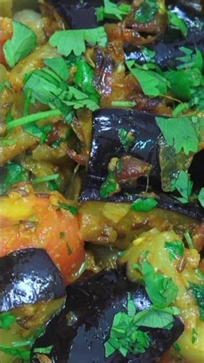 Baingan Fry | Brinjal | Eggplant Indian Style #food #IndianFood #VegetarianRecipes